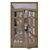 French Vintage Style Double Doors 3D model small image 2