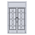 French Vintage Style Double Doors 3D model small image 3