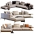 Elegant Brera Sofa Poliform 2013 3D model small image 1