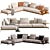 Elegant Brera Sofa Poliform 2013 3D model small image 2