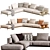 Elegant Brera Sofa Poliform 2013 3D model small image 5