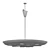 Sleek Black Saucer Pendant 3D model small image 2