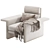 Fendi Dream Fly Armchair: Luxury Design 3D model small image 1