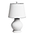 Elegant Marbleized Blue/White Ceramic Lamp 3D model small image 2