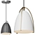 Sleek Industrial Pendant Light 3D model small image 1