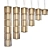 Column Pendant Light Fixture: Symmetry & Elegance 3D model small image 3