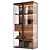 Luxury Rimadesio Aliante Display Cabinet 3D model small image 4