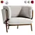 Modern Design Stanley Armchair 3D model small image 1