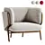 Modern Design Stanley Armchair 3D model small image 2