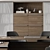 Executive Boss Office Desk Set 3D model small image 4