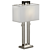 Contemporary Brushed Nickel Table Lamp 3D model small image 1