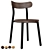 Modern Wooden Chair - DesignByThem 3D model small image 3