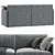  Modern Modular Fabric COSTUME Sofa 3D model small image 2