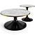 Elegant Eichholtz Parme Coffee Set 3D model small image 3