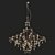 Luxury Quasar Mira Pendant Light 3D model small image 4