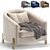 Modern Armchair SAN JOSE Revamp 3D model small image 1