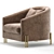 Modern Armchair SAN JOSE Revamp 3D model small image 4