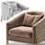 Modern Armchair SAN JOSE Revamp 3D model small image 7