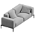 Elegant Romeo Compact 264F3 Sofa 3D model small image 2