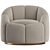 Modern Swivel Chair "Inger 3D model small image 3