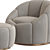 Modern Swivel Chair "Inger 3D model small image 4