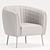 Indianola Barrel Accent Chair 3D model small image 4