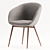 Elegant Monroe Barrel Chair 3D model small image 3