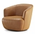 Sleek Ishino Armchair by Walter Knoll 3D model small image 1