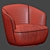 Sleek Ishino Armchair by Walter Knoll 3D model small image 4