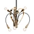 Mid-Century French Pendant Chandelier 3D model small image 1