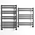 Lemark Bellario П10 Towel Rail 3D model small image 1