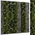 Natural Wood Indoor Vertical Garden 3D model small image 1