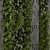 Natural Wood Indoor Vertical Garden 3D model small image 2