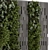 Natural Wood Indoor Vertical Garden 3D model small image 3