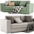 Jesse Alfred 2-Seater Sofa 3D model small image 3