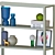 Modern Hay Bookshelf High Quality 3D model small image 2