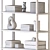 Modern Hay Bookshelf High Quality 3D model small image 5