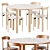 Bruno Rey Dining Set 3D model small image 1