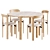 Bruno Rey Dining Set 3D model small image 3