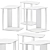 Modern Minimalist Side Table OM37 3D model small image 2