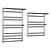 Lemark Pramen Water Towel Warmer 3D model small image 1