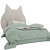 Cat Silhouette Kids Bed 3D model small image 4