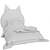 Cat Silhouette Kids Bed 3D model small image 5