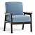 Boltz Stylish Wide Armchair 2022 3D model small image 1