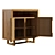 Teak Wicker Patio Cabinet 3D model small image 3