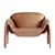 Elegant Le Club Armchair for Quick Delivery 3D model small image 4