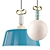 BON TON Aluminum Pendant Light 3D model small image 1