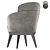 Modern Swivel Armchair with Style 3D model small image 3