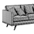 Luxury Comfort Nolita Sofa 3D model small image 5