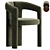 Modern DUDET Chair Collection 3D model small image 1